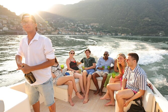 Boat Party on Lake Como - Open Bar - Villa Balbianello and movie-villa spotting: Balbiano, La Cassinella, and big-screen Como