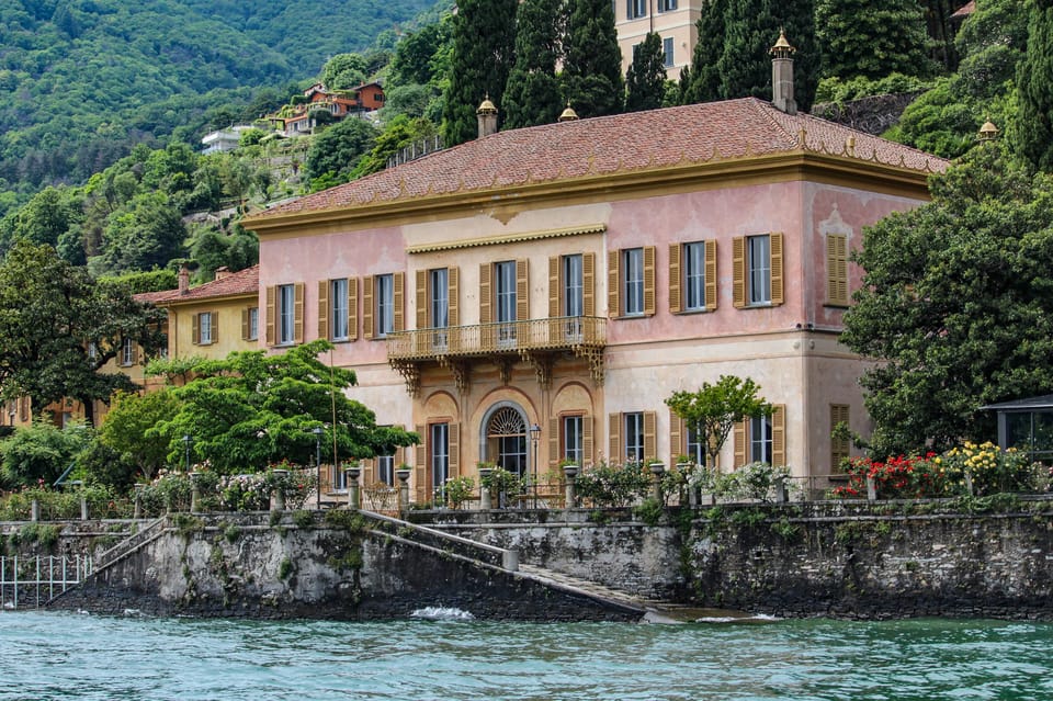 Como: Lake Como Shared Boat Tour - Ending views near Villa Trubetzkoy and the Geno Fountain