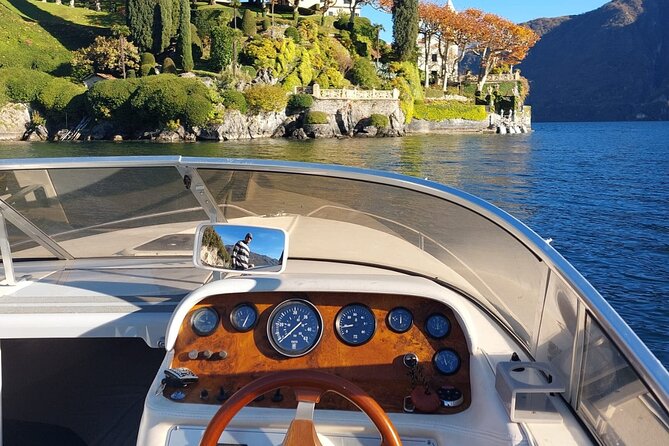 Exclusive Private Guided Boat Tour on Lake Como 1H - 4H - Villa Le Fontanelle and Versace connections