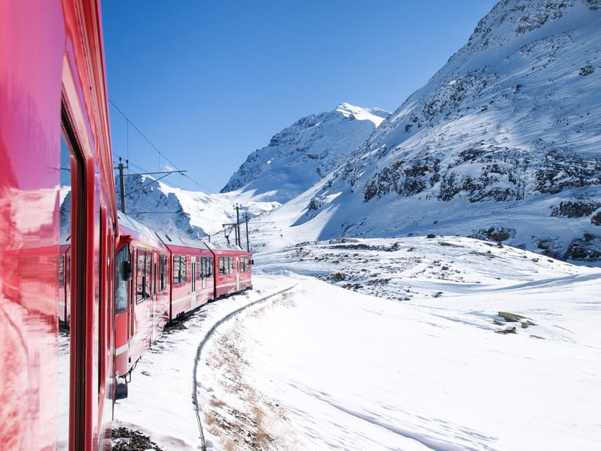 From Milan: Bernina Train Guided Tour to St. Moritz - St. Moritz (1.5 Hours): Glamour, Lake Air, and Fast Shopping Time