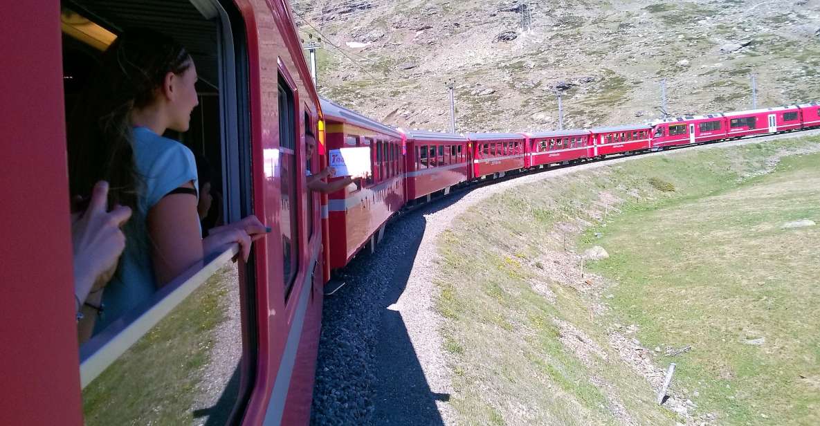 From Milan: Bernina Train, Swiss Alps & St. Moritz Day Trip - Enter St. Moritz: Luxury Alpine Town Time (Without the Guesswork)