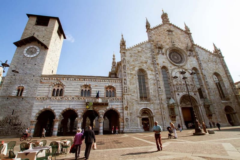 From Milan: Lake Como, Bellagio & Varenna with Private Boat - Como city-center with a live guide: what you should look for