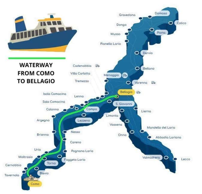 From Milan: Lake Como Cruise with Visits to Como & Bellagio - Getting to Bellagio via Cadenabbia: the quick ferry that sets the mood