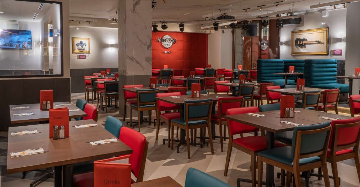 Milan: Hard Rock Cafe with Set Menu for Lunch or Dinner - The set menu system: Gold, Diamond, Platinum