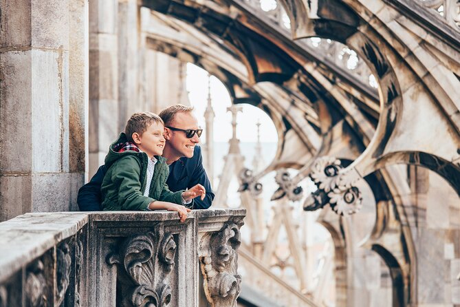 Milan Private Tour - Duomo, Sforza Castle & Gelato Tasting - Entering the Duomo rooftop: skip the line, use the lift